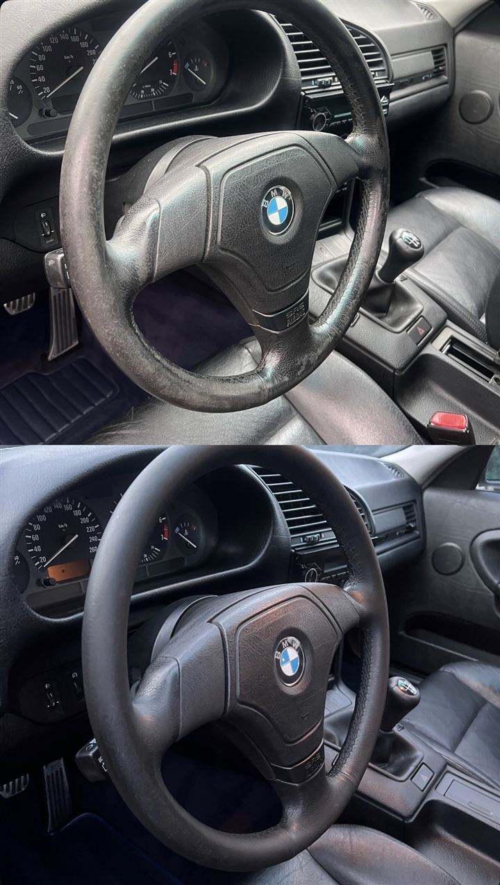 Volant rénové — détail intérieur Lustr'o Detailing